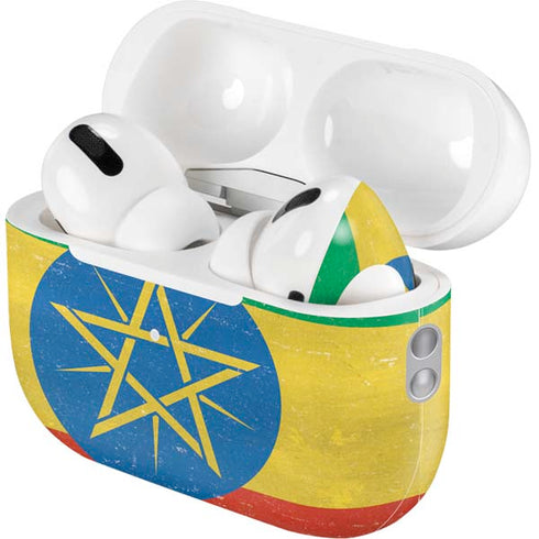 Ethiopia Flag Distressed AirPods Pro 2nd Gen Skin